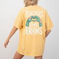 Teacher Halloween Shirt Women Men Teachers Love Brains Women's Comfort Colors T-Shirt Back Print Mustard Teacher Halloween Shirt Women Men Teachers Love Brains Women's Comfort Colors T-Shirt Back Print Mustard