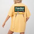 Teacher In The Making Future Teacher Kids Back To School Women's Comfort Colors T-Shirt Back Print Mustard