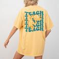 Teacher Outer Space Science Astronomy Planet Saturn Teach Women's Comfort Colors T-Shirt Back Print Mustard Teacher Outer Space Science Astronomy Planet Saturn Teach Women's Comfort Colors T-Shirt Back Print Mustard