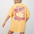 Teacher Positive Affirmations Candy Heart Valentine's Day Women's Comfort Colors T-Shirt Back Print Mustard Teacher Positive Affirmations Candy Heart Valentine's Day Women's Comfort Colors T-Shirt Back Print Mustard