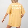 Teacher Red Pen Grading Exam Marking School Women's Comfort Colors T-Shirt Back Print Mustard