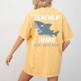 Teacher Shark Shirt Christmas Idea For Him Her Women's Comfort Colors T-Shirt Back Print Mustard Teacher Shark Shirt Christmas Idea For Him Her Women's Comfort Colors T-Shirt Back Print Mustard