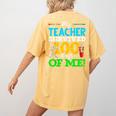 My Teacher Survived 100 Days Of Me Dab 100 Days Of School For Men Women Kids Women's Comfort Colors T-Shirt Back Print Mustard