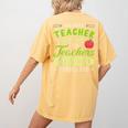 Teacher Teaching Assistant Aide Hero Women's Comfort Colors T-Shirt Back Print Mustard Teacher Teaching Assistant Aide Hero Women's Comfort Colors T-Shirt Back Print Mustard