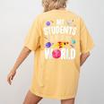 Teacher Tee My Students Are Out Of This World Space Women's Comfort Colors T-Shirt Back Print Mustard Teacher Tee My Students Are Out Of This World Space Women's Comfort Colors T-Shirt Back Print Mustard