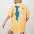 Teacher Tie & Pocket Protector Costume School Women's Comfort Colors T-Shirt Back Print Mustard Teacher Tie & Pocket Protector Costume School Women's Comfort Colors T-Shirt Back Print Mustard