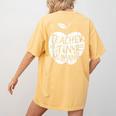 Teacher Of Tiny Humans Preschool Kindergarten Teacher Women's Comfort Colors T-Shirt Back Print Mustard