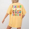 Teacher Of Tiny Superheroes Women's Comfort Colors T-Shirt Back Print Mustard Teacher Of Tiny Superheroes Women's Comfort Colors T-Shirt Back Print Mustard