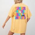 Teacher Of The Visually Impaired Blindness Awareness Women's Comfort Colors T-Shirt Back Print Mustard