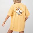 Teacher Will Trade Students For Candy Easy Halloween Costume Women's Comfort Colors T-Shirt Back Print Mustard Teacher Will Trade Students For Candy Easy Halloween Costume Women's Comfort Colors T-Shirt Back Print Mustard