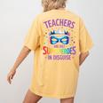 Teachers Are Just Superheroes In Disguise Back To School Women's Comfort Colors T-Shirt Back Print Mustard Teachers Are Just Superheroes In Disguise Back To School Women's Comfort Colors T-Shirt Back Print Mustard
