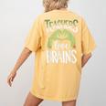 Teachers Love Zombie Teacher Halloween Fun Women's Comfort Colors T-Shirt Back Print Mustard Teachers Love Zombie Teacher Halloween Fun Women's Comfort Colors T-Shirt Back Print Mustard