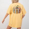 Teachers Students Fall Book Pumpkin Fall Librarians Bookworm Women's Comfort Colors T-Shirt Back Print Mustard Teachers Students Fall Book Pumpkin Fall Librarians Bookworm Women's Comfort Colors T-Shirt Back Print Mustard