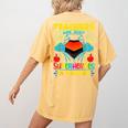 Teachers Are Superheroes – Fun Appreciation Women's Comfort Colors T-Shirt Back Print Mustard Teachers Are Superheroes – Fun Appreciation Women's Comfort Colors T-Shirt Back Print Mustard