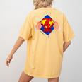 Teachers Are Superheroes 4th Grade Super Teacher Staff Men Women Women's Comfort Colors T-Shirt Back Print Mustard