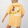 Teachers Are Superheroes Graduation School Teachers Women's Comfort Colors T-Shirt Back Print Mustard Teachers Are Superheroes Graduation School Teachers Women's Comfort Colors T-Shirt Back Print Mustard