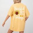 Teachers Thanksgiving Thankful For My Little Turkeys Women's Comfort Colors T-Shirt Back Print Mustard Teachers Thanksgiving Thankful For My Little Turkeys Women's Comfort Colors T-Shirt Back Print Mustard