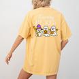 Teaching My Boos Ghost Teacher Halloween Spooky Educator Women's Comfort Colors T-Shirt Back Print Mustard Teaching My Boos Ghost Teacher Halloween Spooky Educator Women's Comfort Colors T-Shirt Back Print Mustard
