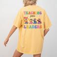 Teaching Future Leaders Otter Back To School Teacher Women's Comfort Colors T-Shirt Back Print Mustard Teaching Future Leaders Otter Back To School Teacher Women's Comfort Colors T-Shirt Back Print Mustard