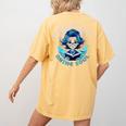 Teaching Heart Anime Soul Teacher Otaku Manga Women's Comfort Colors T-Shirt Back Print Mustard