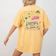 Teaching Is My Jam Groovy Retro Teacher Back To School Women's Comfort Colors T-Shirt Back Print Mustard Teaching Is My Jam Groovy Retro Teacher Back To School Women's Comfort Colors T-Shirt Back Print Mustard