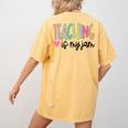 Teaching Is My Jam For Women Teacher Cute Teachers Outfit Women's Comfort Colors T-Shirt Back Print Mustard Teaching Is My Jam For Women Teacher Cute Teachers Outfit Women's Comfort Colors T-Shirt Back Print Mustard