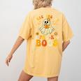 Teaching My Pre-K Boos Crew Teachers Halloween Ghost Women's Comfort Colors T-Shirt Back Print Mustard Teaching My Pre-K Boos Crew Teachers Halloween Ghost Women's Comfort Colors T-Shirt Back Print Mustard