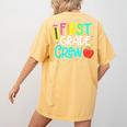 Team 1st Grade Crew Back To School 1st Grade Teacher Kids Women's Comfort Colors T-Shirt Back Print Mustard Team 1st Grade Crew Back To School 1st Grade Teacher Kids Women's Comfort Colors T-Shirt Back Print Mustard