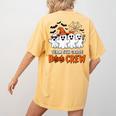 Team 5th Grade Boo Crew Halloween Teacher Student Costume Women's Comfort Colors T-Shirt Back Print Mustard