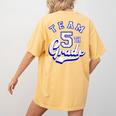 Team 5th Grade Fifth For Teacher Or Students Women's Comfort Colors T-Shirt Back Print Mustard Team 5th Grade Fifth For Teacher Or Students Women's Comfort Colors T-Shirt Back Print Mustard