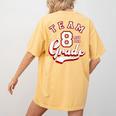 Team 8th Grade Eighth For Teacher Or Students For Men Women Girls Kids Women's Comfort Colors T-Shirt Back Print Mustard