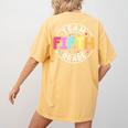 Team Fifth Grade Teacher Back To School 5th Grade Squad Kids Women's Comfort Colors T-Shirt Back Print Mustard