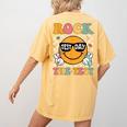 Test Day Rock The Test Teacher Testing Day You Got This Women's Comfort Colors T-Shirt Back Print Mustard