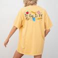 TGIF Teacher Alphabet Kindergarten Teacher Appreciation Women's Comfort Colors T-Shirt Back Print Mustard TGIF Teacher Alphabet Kindergarten Teacher Appreciation Women's Comfort Colors T-Shirt Back Print Mustard