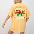 Thankful For My Little Turkeys Teacher Thanksgiving Teachers Women's Comfort Colors T-Shirt Back Print Mustard Thankful For My Little Turkeys Teacher Thanksgiving Teachers Women's Comfort Colors T-Shirt Back Print Mustard