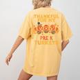 Thankful For My Pre K Turkeys Teacher Thanksgiving Men Women Women's Comfort Colors T-Shirt Back Print Mustard Thankful For My Pre K Turkeys Teacher Thanksgiving Men Women Women's Comfort Colors T-Shirt Back Print Mustard
