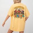 Thankful For My Preschool Turkeys Thanksgiving Teacher Fall Women's Comfort Colors T-Shirt Back Print Mustard Thankful For My Preschool Turkeys Thanksgiving Teacher Fall Women's Comfort Colors T-Shirt Back Print Mustard