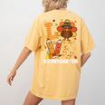 Thanksgiving Love Kindergarten Teacher Turkey Autumn Fall Women's Comfort Colors T-Shirt Back Print Mustard Thanksgiving Love Kindergarten Teacher Turkey Autumn Fall Women's Comfort Colors T-Shirt Back Print Mustard