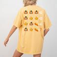Thanksgiving Order Of Operations Quiz Math Teacher Life Women's Comfort Colors T-Shirt Back Print Mustard