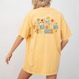 Third 3rd Grade Teacher Appreciation Teaching Wildflowers Women's Comfort Colors T-Shirt Back Print Mustard Third 3rd Grade Teacher Appreciation Teaching Wildflowers Women's Comfort Colors T-Shirt Back Print Mustard