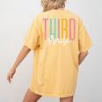 Third Grade Girls Boys Teacher Team 3rd Grade Squad Women's Comfort Colors T-Shirt Back Print Mustard Third Grade Girls Boys Teacher Team 3rd Grade Squad Women's Comfort Colors T-Shirt Back Print Mustard