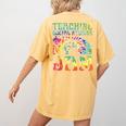 Tie Dye Teaching Social Studies Is My Jam Sunglasses Teacher Women's Comfort Colors T-Shirt Back Print Mustard Tie Dye Teaching Social Studies Is My Jam Sunglasses Teacher Women's Comfort Colors T-Shirt Back Print Mustard