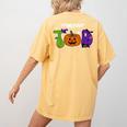 TOD Itinerant Teacher Of The Deaf Halloween ASL Interpreters Women's Comfort Colors T-Shirt Back Print Mustard TOD Itinerant Teacher Of The Deaf Halloween ASL Interpreters Women's Comfort Colors T-Shirt Back Print Mustard