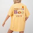 Toddler Boo Crew Halloween Daycare Teacher Kids Women's Comfort Colors T-Shirt Back Print Mustard Toddler Boo Crew Halloween Daycare Teacher Kids Women's Comfort Colors T-Shirt Back Print Mustard