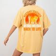 History Teacher Brings Past Back To Life Halloween Zombie Women's Comfort Colors T-Shirt Back Print Mustard History Teacher Brings Past Back To Life Halloween Zombie Women's Comfort Colors T-Shirt Back Print Mustard