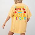 Twinning With My Bestie Teacher Boy Spirit Week Twin Day Women's Comfort Colors T-Shirt Back Print Mustard Twinning With My Bestie Teacher Boy Spirit Week Twin Day Women's Comfort Colors T-Shirt Back Print Mustard