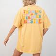 Twinning With My Teacher Bestie Twin Day Matching For Men Women Kids Women's Comfort Colors T-Shirt Back Print Mustard Twinning With My Teacher Bestie Twin Day Matching For Men Women Kids Women's Comfort Colors T-Shirt Back Print Mustard