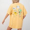 Wait What English Teacher Grammar Police Grammarian Women's Comfort Colors T-Shirt Back Print Mustard Wait What English Teacher Grammar Police Grammarian Women's Comfort Colors T-Shirt Back Print Mustard