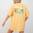 Wedding Planning Not Lesson Engaged Teacher Engagement Women's Comfort Colors T-Shirt Back Print Mustard