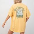 Weird Teachers Build Character- Teacher's Day Women's Comfort Colors T-Shirt Back Print Mustard